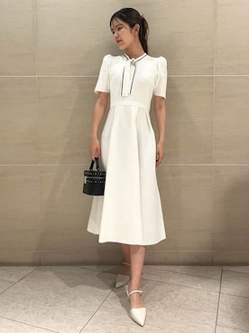 「CELFORD（セルフォード）のアイテム（ワンピース）」を使った、CELFORDさん（レディース・167cm）の夏コーディネート