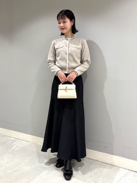 「CELFORD（セルフォード）の【リュタン】ビジュースタッズポシェット（ショルダーバッグ）」を使った、CELFORDさん（レディース・162cm）の秋コーディネート