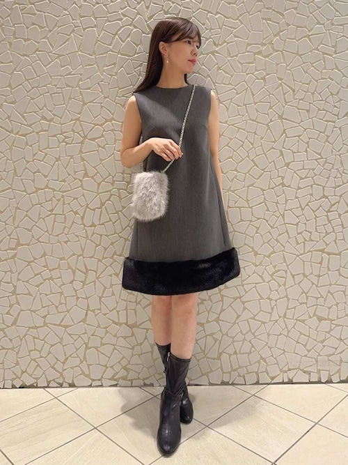 裾ファーミニワンピース（ワンピース）｜CELFORD（セルフォード）の