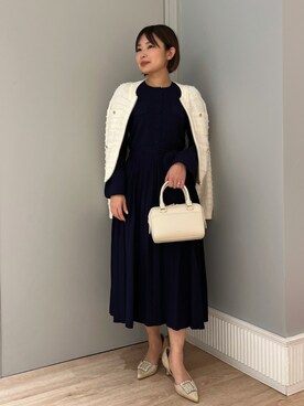「オケージョン」｜「アイテム（ブルゾン）」を使った、CELFORDさん（レディース・152cm）の冬コーディネート