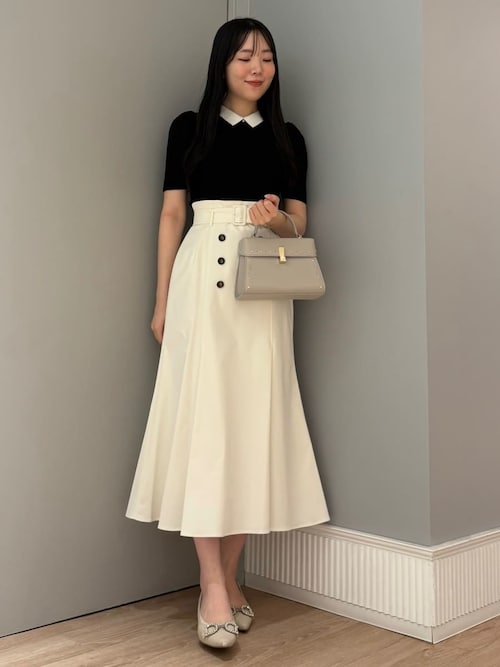 シルクブレンド衿付きニットプルオーバー（ニット/セーター