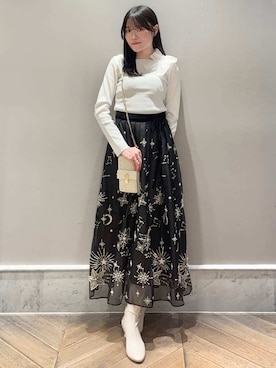 「CELFORD（セルフォード）のアイテム（ショルダーバッグ）」を使った、CELFORDさん（レディース・156cm）の冬コーディネート