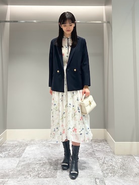 「ディリーコーディネート」｜「アイテム（ブーツ）」を使った、CELFORDさん（レディース・169cm）の冬コーディネート