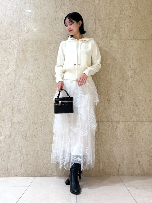 HANAE MORI×CELFORDコラボ】パールスカート（スカート