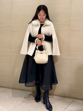 「アイテム（チャーム）」を使った、CELFORDさん（レディース・158cm）の秋コーディネート