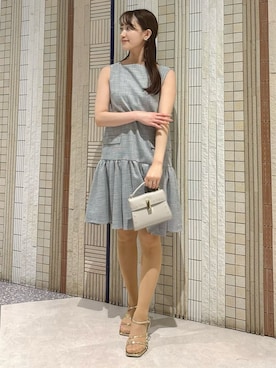 「ディリーコーディネート」｜「アイテム（ワンピース/ドレス）」を使った、CELFORDさん（レディース・155cm）の夏コーディネート