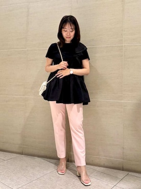 「ディリーコーディネート」｜「アイテム（パンツ）」を使った、CELFORDさん（レディース・158cm）の春コーディネート