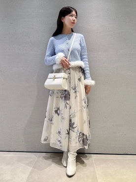 「アイテム（スカート、ベージュ系）」を使った、CELFORDさん（レディース・158cm）の夏コーディネート