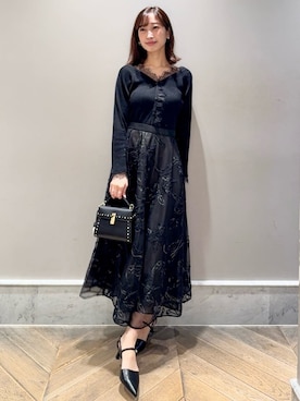 「アイテム（チャーム）」を使った、CELFORDさん（レディース・159cm）の秋コーディネート