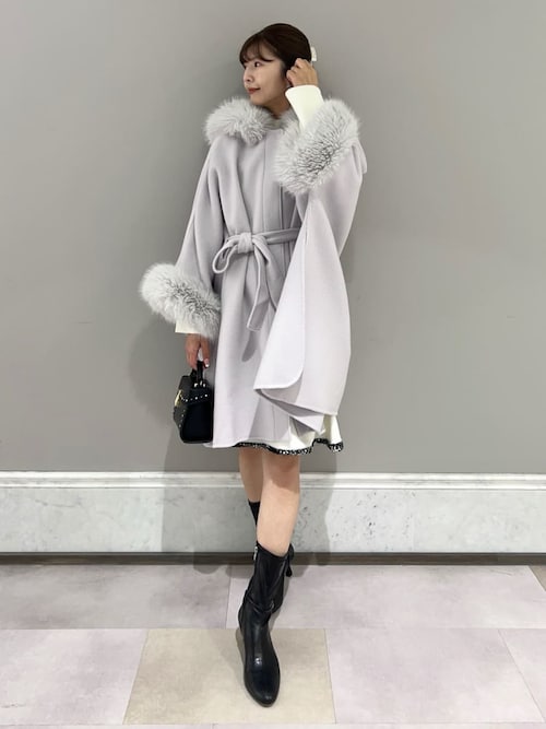 新品♡新作♡CELFORD ファーポンチョコート ファーポンチョコート