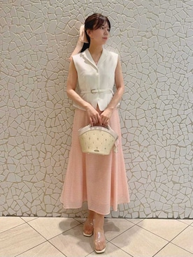 「ディリーコーディネート」｜「アイテム（ワンピース/ドレス）」を使った、CELFORDさん（レディース・158cm）の夏コーディネート
