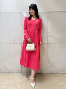 「CELFORD（セルフォード）の【リュタン】ビジュースタッズポシェット（ショルダーバッグ）」を使った、CELFORDさん（レディース・160cm）の秋コーディネート