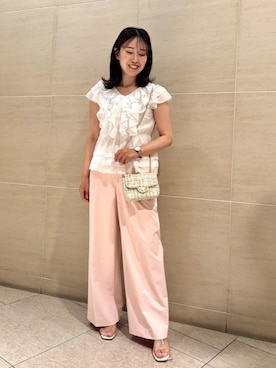 「ディリーコーディネート」｜「アイテム（パンツ）」を使った、CELFORDさん（レディース・158cm）の夏コーディネート