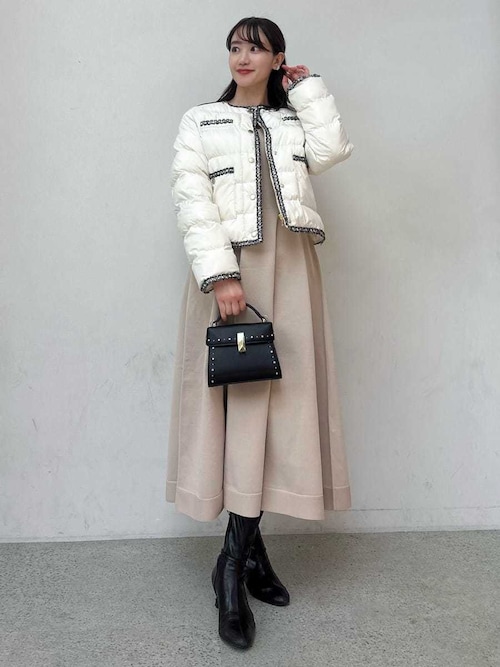 CELFORD セルフォード ビジュースタッズポシェット グレイッシュベージュ セルフォード 【リュタン】ビジュースタッズポシェット（M