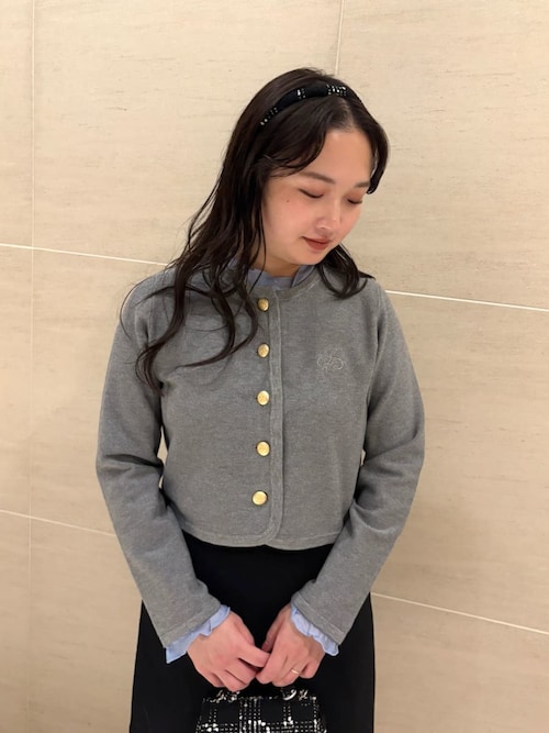 celford セルフォード フリルデタッチャブルカーディガン ネイビー NVY セルフォード CELFORD フリルデタッチャブルカーディガン （YEL