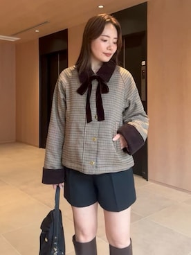 「CELFORD（セルフォード）のアイテム」を使った、CELFORDさん（レディース・157cm）の秋コーディネート