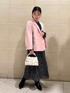 「ディリーコーディネート」｜「アイテム（ブーツ）」を使った、CELFORDさん（レディース・158cm）の冬コーディネート