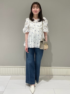 「ディリーコーディネート」｜「アイテム（パンツ）」を使った、CELFORDさん（レディース・162cm）の春コーディネート
