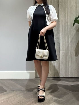 「お呼ばれコーディネート」｜「アイテム（ワンピース/ドレス）」を使った、CELFORDさん（レディース・159cm）の春コーディネート