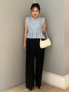 「ディリーコーディネート」｜「アイテム（パンツ）」を使った、CELFORDさん（レディース・152cm）の夏コーディネート
