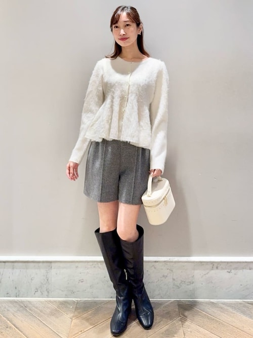 CELFORD ファーライクぺプラムカーディガン CELFORD｜ファーライクペプラムカーディガン | Rakuten Fashion(楽天