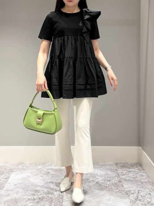 CELFORD ショルダーフリルペプラムカットソー CELFORD（セルフォード）の「フリルペプラムカットソー（Tシャツ