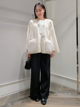 「ディリーコーディネート」｜「アイテム（その他アウター）」を使った、CELFORDさん（レディース・154cm）の冬コーディネート