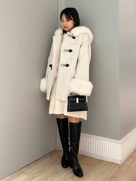 「CELFORD（セルフォード）の【リュタン】ビジュースタッズポシェット（ショルダーバッグ）」を使った、CELFORDさん（レディース・152cm）の秋コーディネート