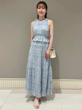 「ディリーコーディネート」｜「アイテム（アクセサリー）」を使った、CELFORDさん（レディース・162cm）の夏コーディネート