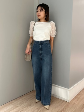「ディリーコーディネート」｜「アイテム（パンツ）」を使った、CELFORDさん（レディース・152cm）の春コーディネート