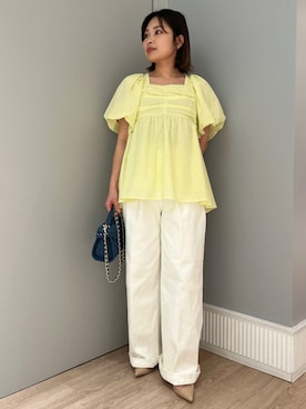 「ディリーコーディネート」｜「アイテム（パンツ）」を使った、CELFORDさん（レディース・152cm）の春コーディネート