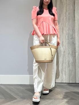 「ディリーコーディネート」｜「アイテム（パンツ）」を使った、CELFORDさん（レディース・159cm）の春コーディネート