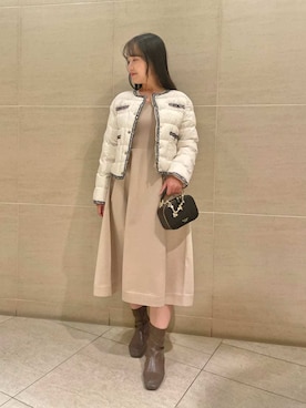 「CELFORD（セルフォード）のアイテム」を使った、CELFORDさん（レディース・163cm）の冬コーディネート