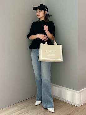 「CELFORD（セルフォード）のアイテム（帽子）」を使った、CELFORDさん（レディース・152cm）の春コーディネート