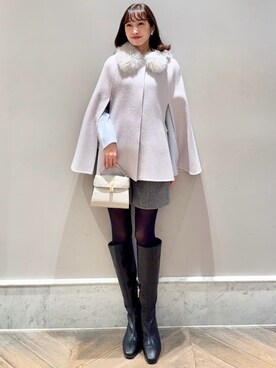 「CELFORD（セルフォード）の【リュタン】ビジュースタッズポシェット（ショルダーバッグ）」を使った、CELFORDさん（レディース・159cm）の秋コーディネート