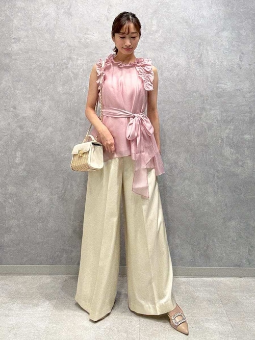 Aラインフレアラッフルブラウス（シャツ/ブラウス）｜CELFORD（セル