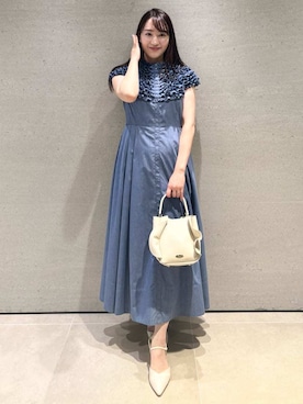 CELFORD（セルフォード）の「エンブプリーツワンピース（ワンピース