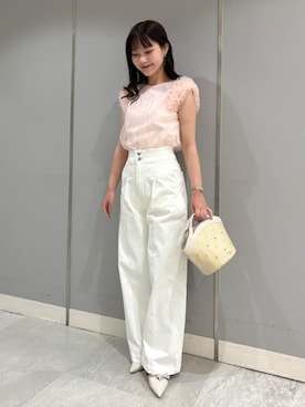 「ディリーコーディネート」｜「アイテム（パンツ）」を使った、CELFORDさん（レディース・161cm）の春コーディネート