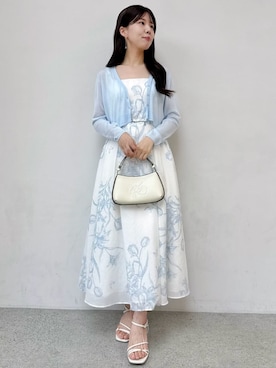 「アイテム（ピアス（両耳用））」を使った、CELFORDさん（レディース・158cm）の夏コーディネート