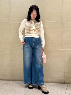 「アイテム（カーディガン/ボレロ、その他）」を使った、CELFORDさん（レディース・158cm）の秋コーディネート