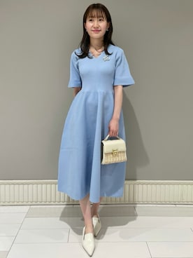 「秋先取りコーデ」｜「アイテム（アクセサリー）」を使った、CELFORDさん（レディース・162cm）の春コーディネート