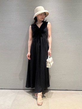 「ディリーコーディネート」｜「アイテム（アクセサリー）」を使った、CELFORDさん（レディース・160cm）の夏コーディネート