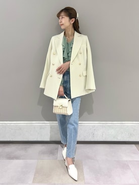 「ディリーコーディネート」｜「アイテム（ジャケット/アウター）」を使った、CELFORDさん（レディース・158cm）の春コーディネート
