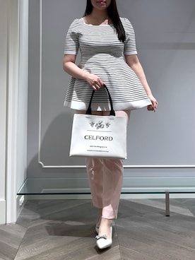 「ディリーコーディネート」｜「アイテム（パンツ）」を使った、CELFORDさん（レディース・159cm）の春コーディネート