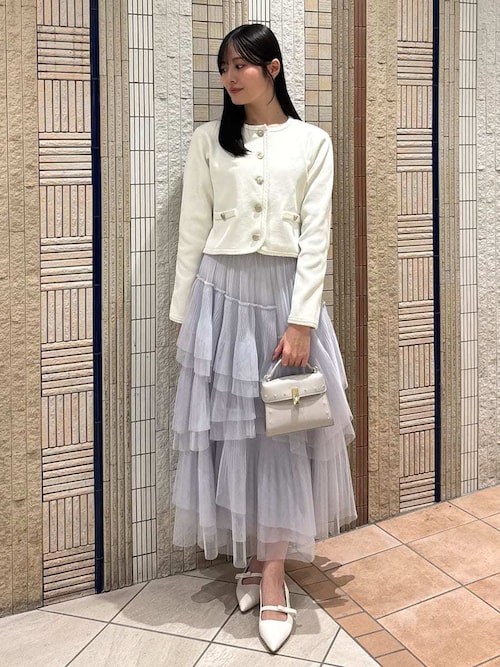 UVカット】トリム刺繍カーディガン（ノーカラージャケット）｜CELFORD