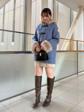 「CELFORD（セルフォード）の【リュタン】ビジュースタッズポシェット（ショルダーバッグ）」を使った、CELFORDさん（レディース・160cm）の秋コーディネート