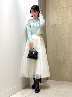 「CELFORD（セルフォード）の【リュタン】ビジュースタッズポシェット（ショルダーバッグ）」を使った、CELFORDさん（レディース・162cm）の秋コーディネート