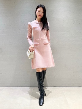 「CELFORD（セルフォード）の【リュタン】ビジュースタッズポシェット（ショルダーバッグ）」を使った、CELFORDさん（レディース・158cm）の秋コーディネート