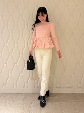 「ディリーコーディネート」｜「アイテム（ブーツ）」を使った、CELFORDさん（レディース・161cm）の冬コーディネート