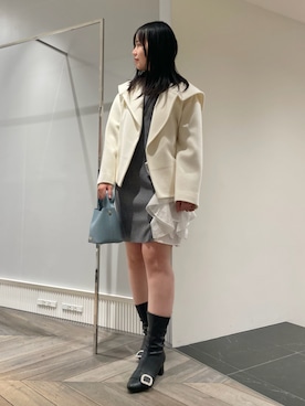「ディリーコーディネート」｜「アイテム（その他アウター）」を使った、CELFORDさん（レディース・163cm）の冬コーディネート